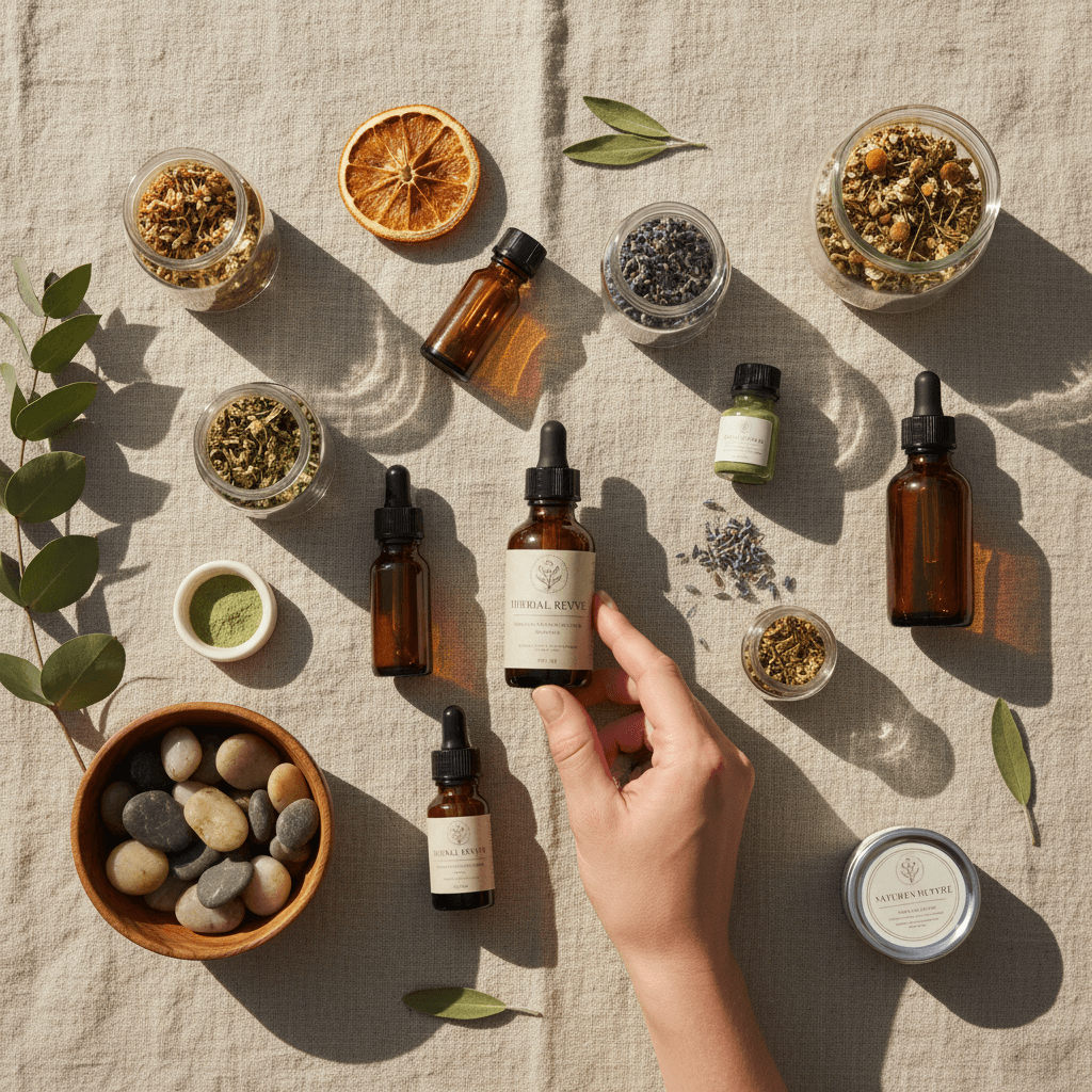 Wellness and herbal products collection
